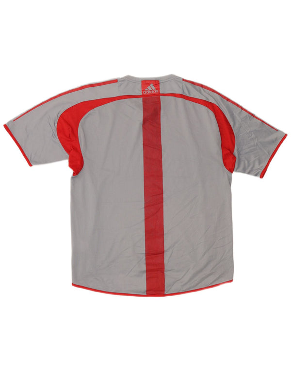 Adidas Mens Climacool T-Shirt Top Medium Grey Colourblock Polyester