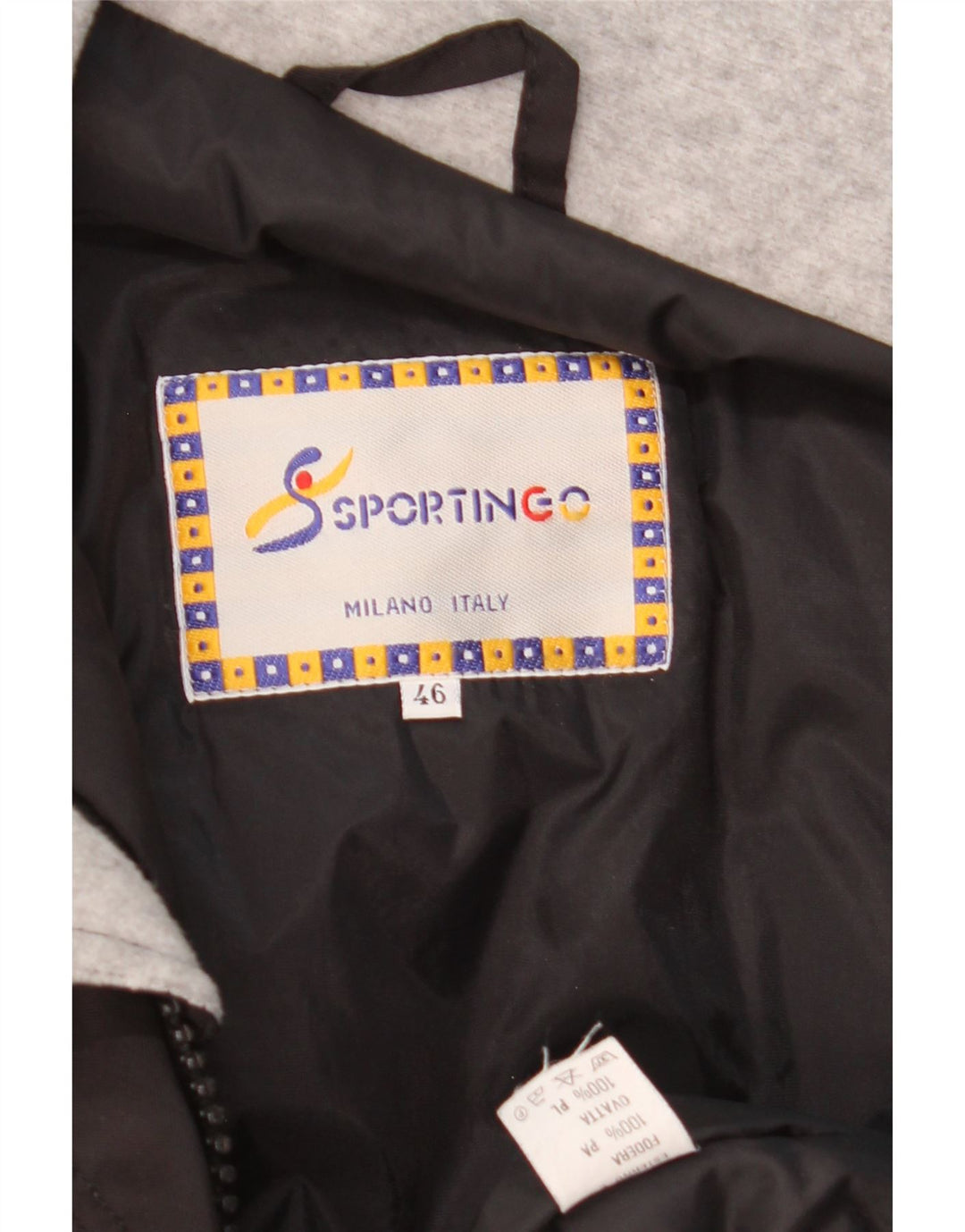 Sportowa męska kurtka narciarska z kapturem i luźnym krojem IT 46 Small White Colorblock