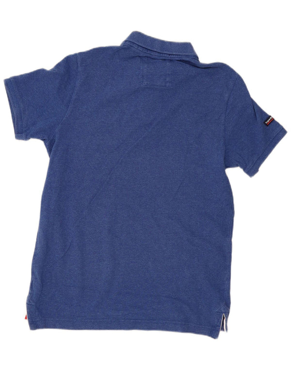 Męska koszulka polo Superdry XL, niebieska, bawełniana