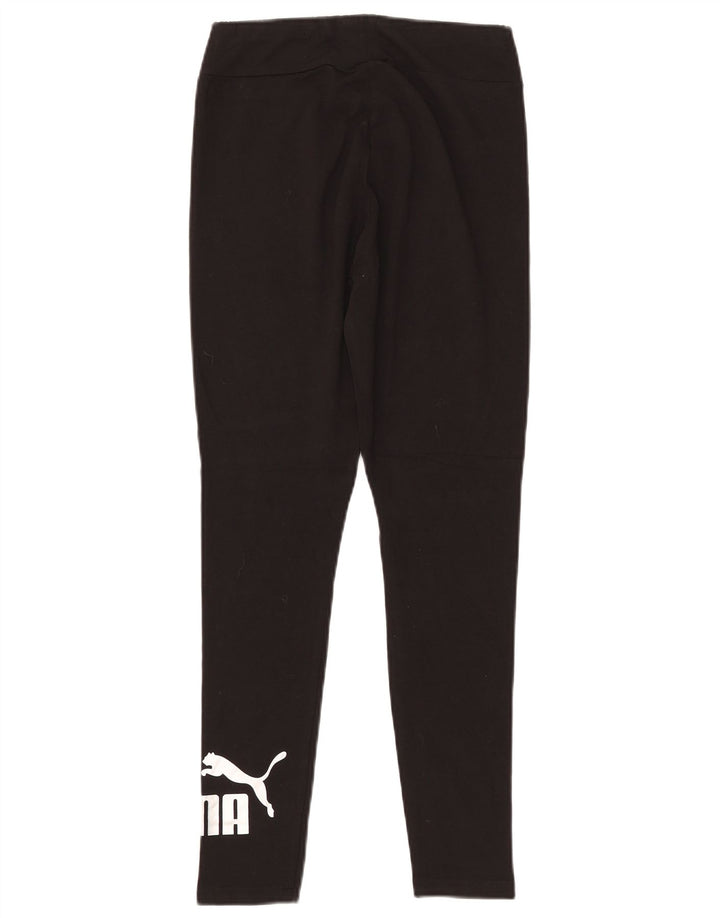 Damskie legginsy PUMA z grafiką UK 12, średnie czarne, syntetyczne