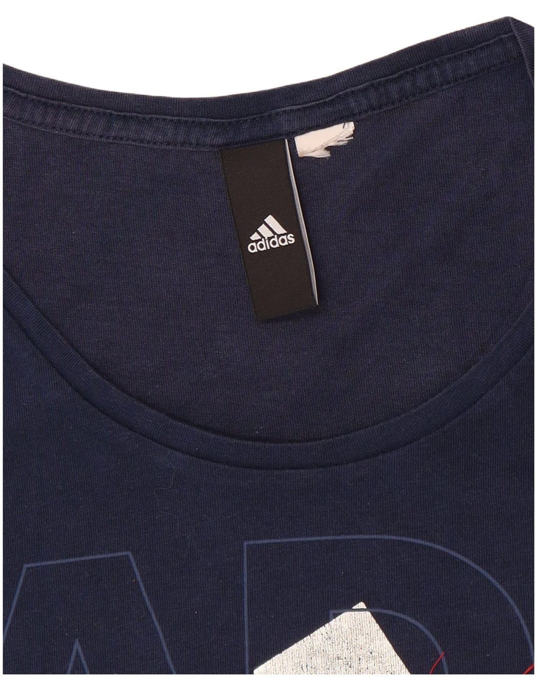 Damska koszulka graficzna Adidas Top UK 12 Medium Granatowa