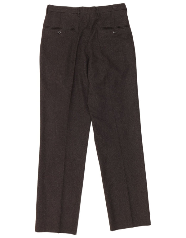 Męskie spodnie garniturowe w stylu vintage IT 48 Medium W30 L33 Szara wełna