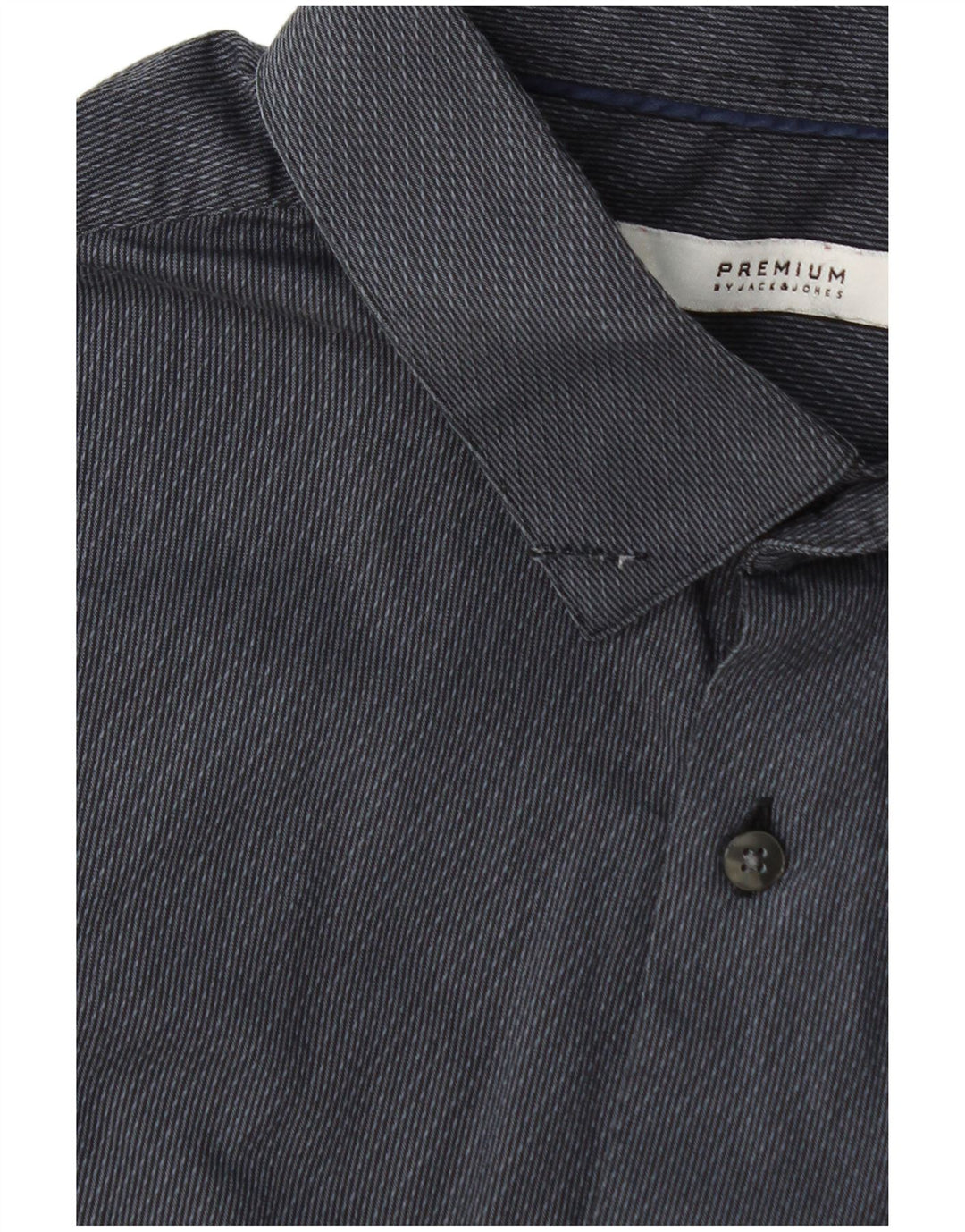 Koszula męska Jack & Jones, rozmiar 42, duża, szara, bawełniana w prążki