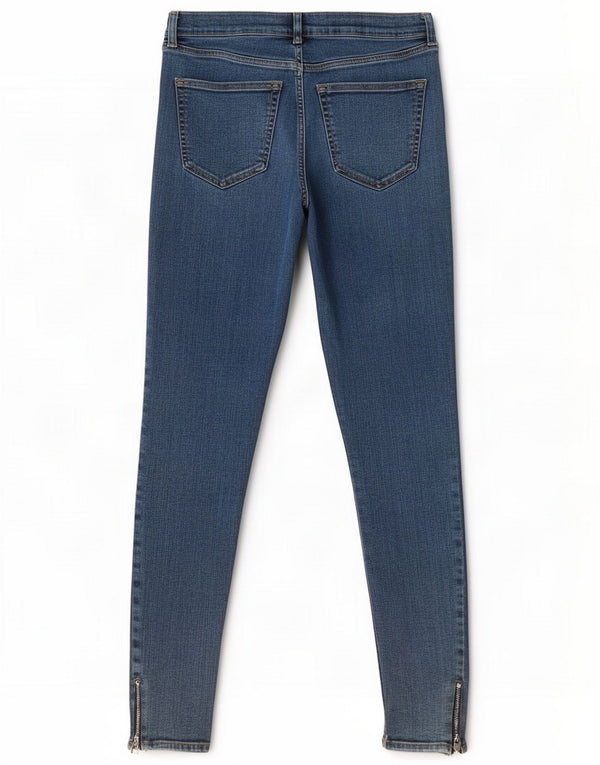 Topshop Womens Skinny Jeans W30 L27 Blue Cotton