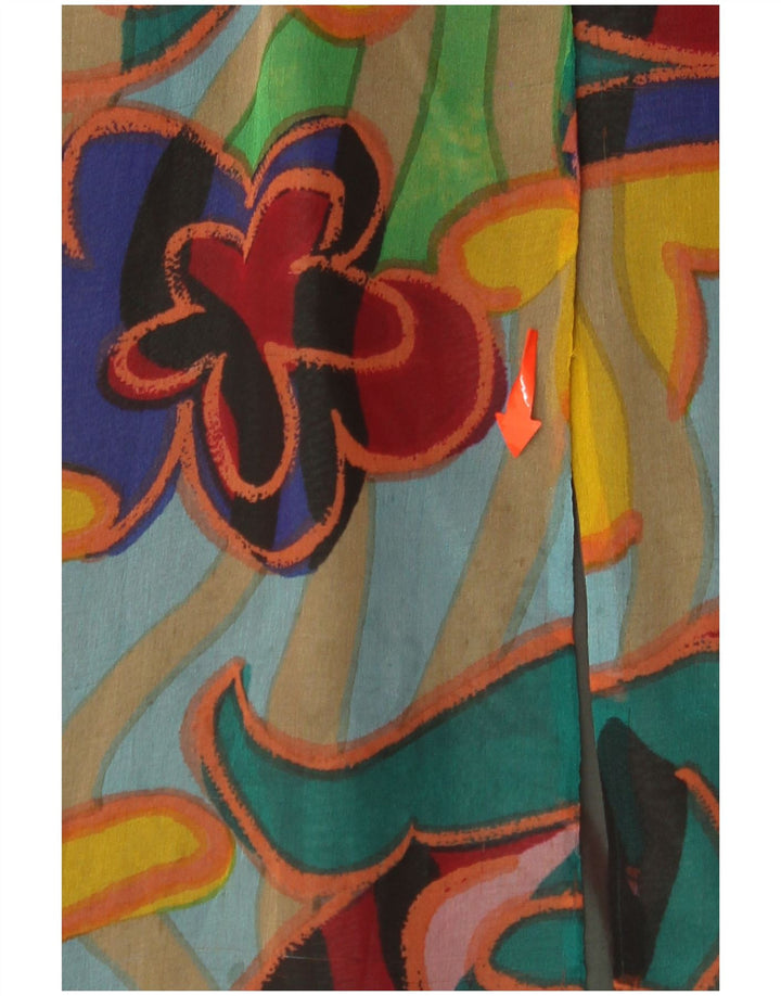 VINTAGE Damska sukienka typu shift w abstrakcyjny wzór UK 14 Średnia wielobarwna