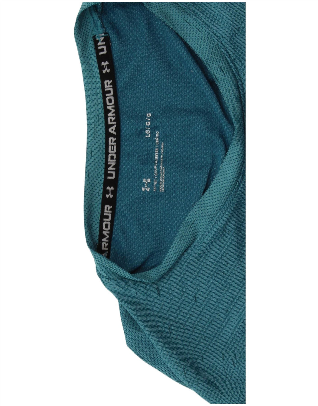 UNDER ARMOUR Męski T-shirt Top Duży Niebieski Nakrapiany