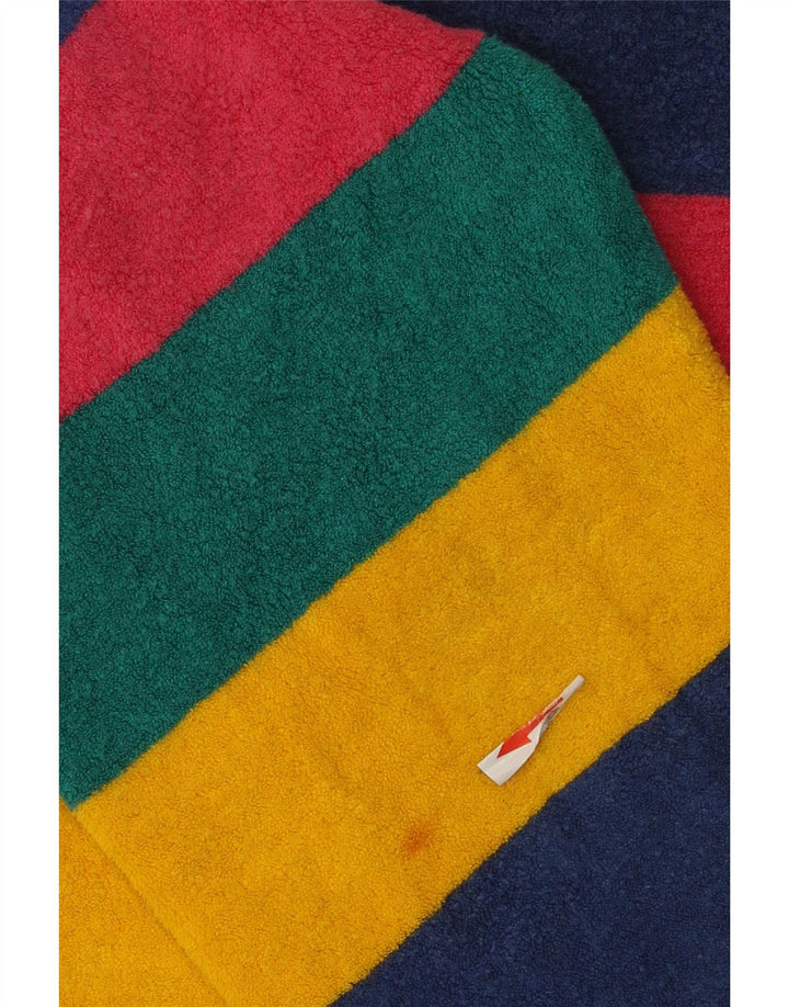 Damski sweter polarowy w stylu vintage IT 44 Średni, wielobarwny, bawełniany w paski