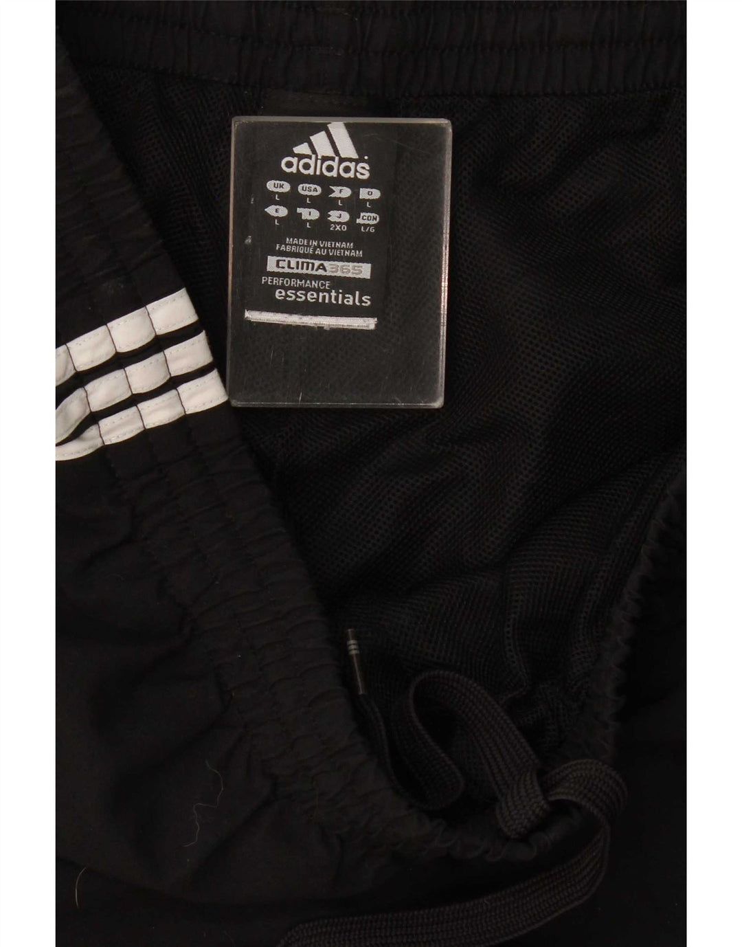 Męskie spodnie dresowe Adidas Clima 365, duże, czarne, poliestrowe