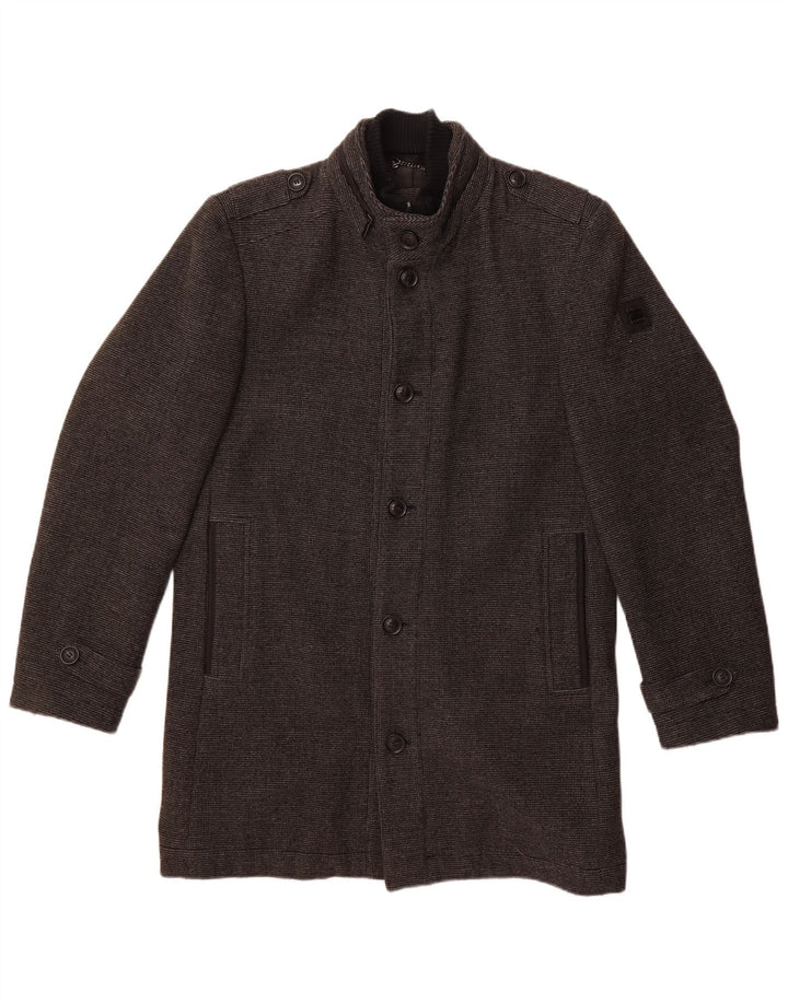 Męski płaszcz wojskowy Engbers EU 50, duży, szary, poliester