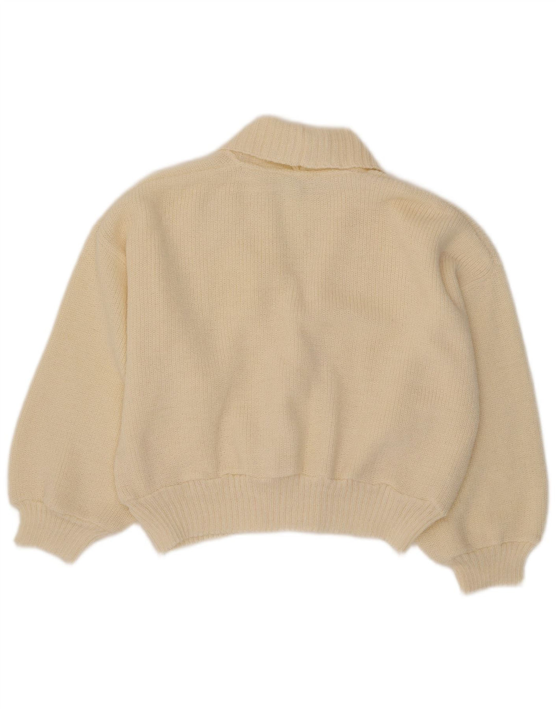 Creation damski sweter oversize IT 40 mały złamany biały akryl