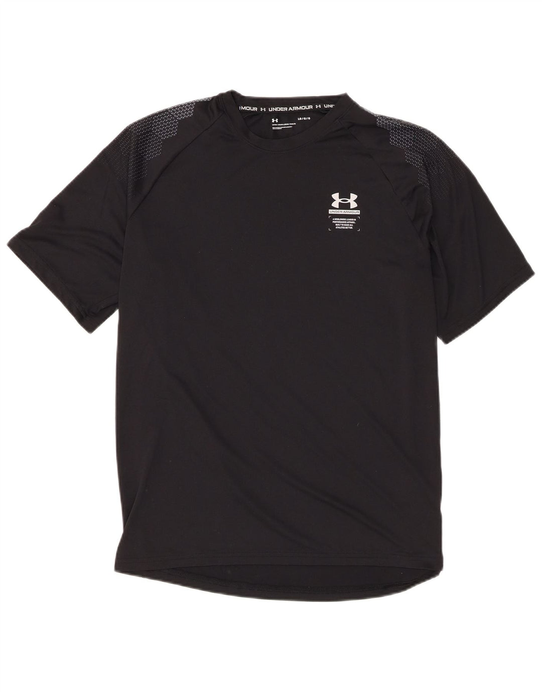 Under Armour Męski T-shirt Top Duży Czarny Poliester
