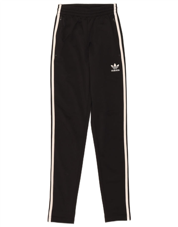 Damskie spodnie dresowe Adidas UK 4 XS, czarne, poliestrowe