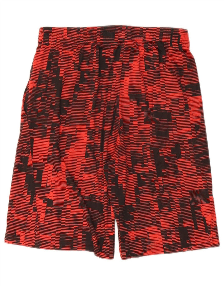 Chłopięce spodenki sportowe UNDER ARMOUR Heat Gear 13-14 lat XL, czerwone, geometryczne