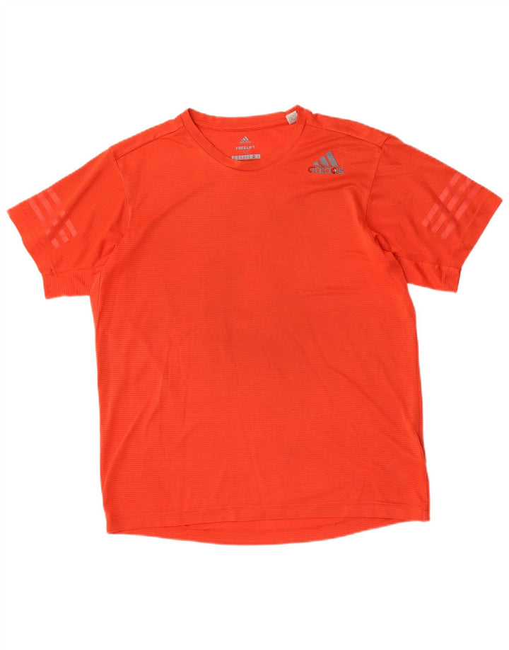 Adidas Męski T-shirt Climacool Top Średni Czerwony Poliester