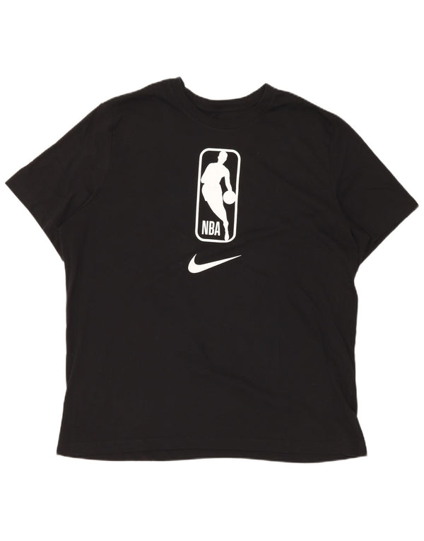 Męski T-shirt NIKE z grafiką NBA, 2XL, czarny