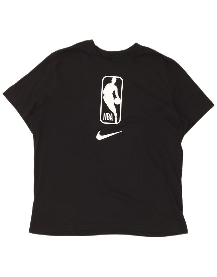 Męski T-shirt NIKE z grafiką NBA, 2XL, czarny