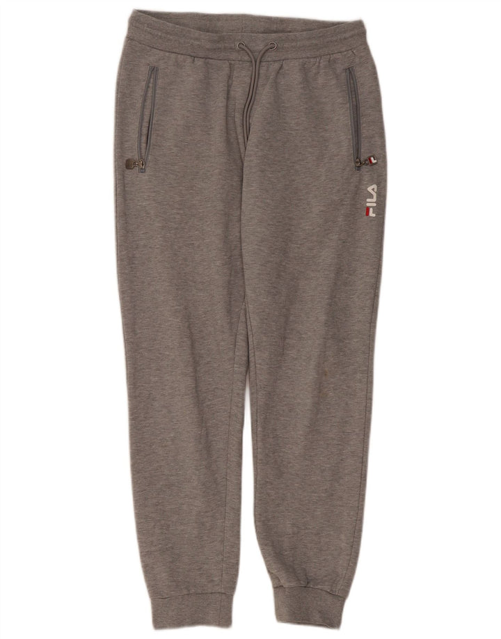 Damskie spodnie dresowe Fila Joggers UK 14 Średnioszare bawełniane