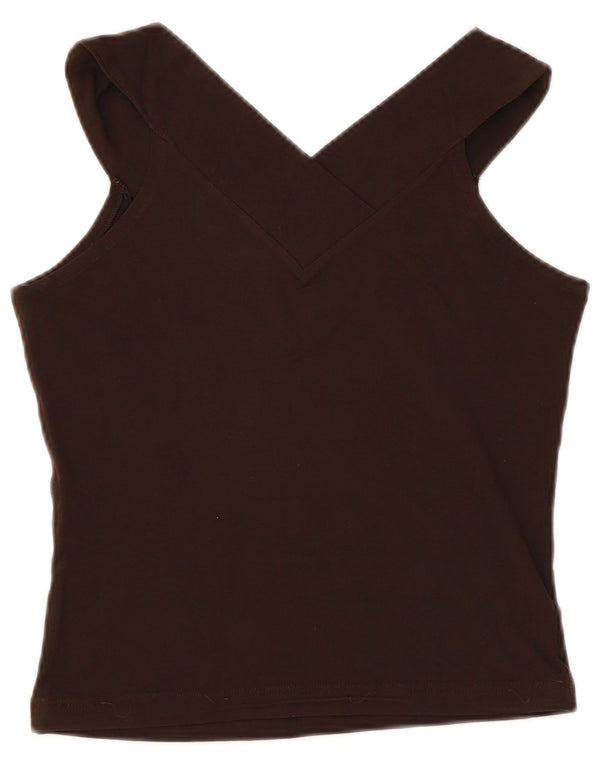 Damska kamizelka graficzna Calvin Klein Jeans Top UK 10 Small Brown