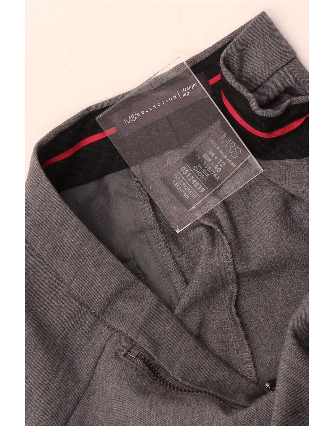 Damskie spodnie garniturowe Marks & Spencer UK 12 Medium W30 L28 Szare