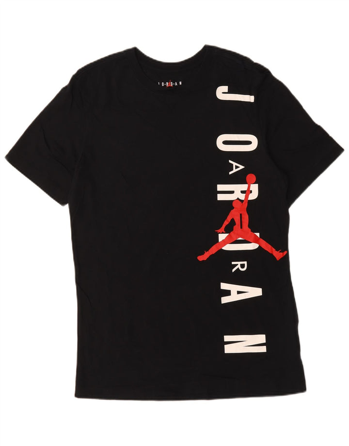 Męski T-shirt z grafiką Jordan, średni, granatowy, bawełniany