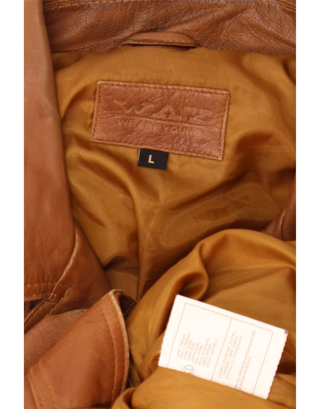 Vintage męska skórzana kurtka motocyklowa UK 40 duża brązowa skóra