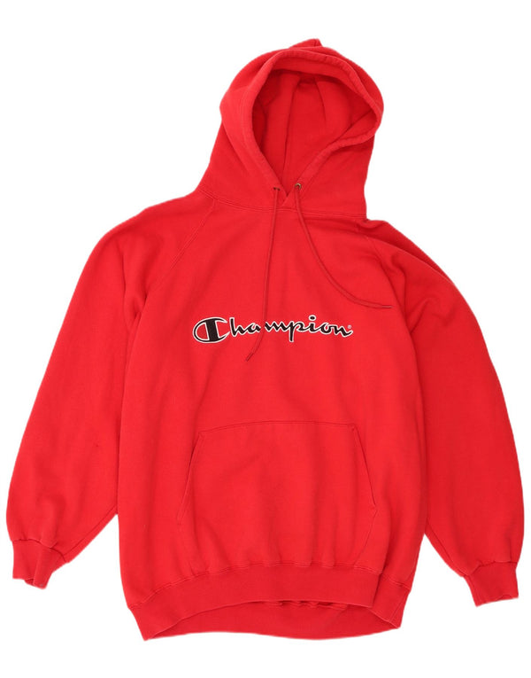 Męski sweter z kapturem Champion Graphic 2XL, czerwony, bawełniany
