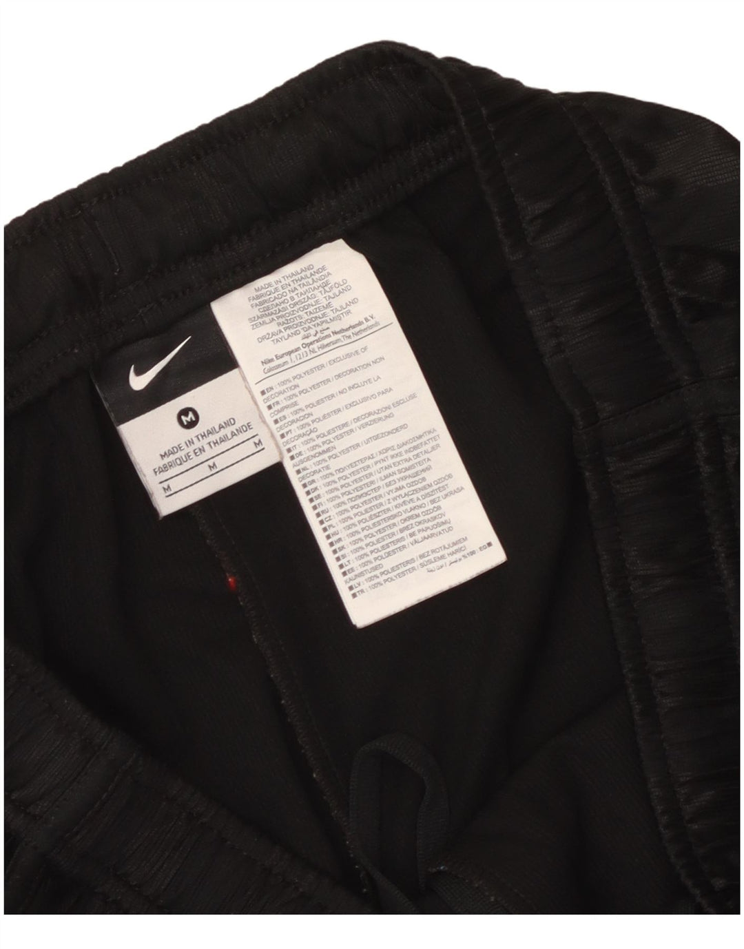 Męskie spodenki sportowe Nike, poliester w średnie czarne paski