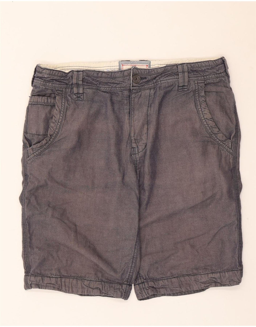 Męskie spodenki Chino Fat Face W34, duże, szare, bawełniane