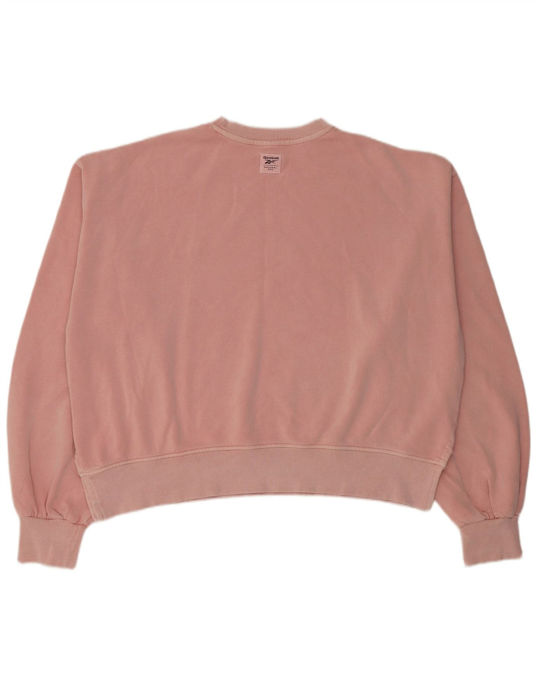 Damska bluza Reebok Crop Oversized Sweter UK 14 Średni Różowy Bawełna