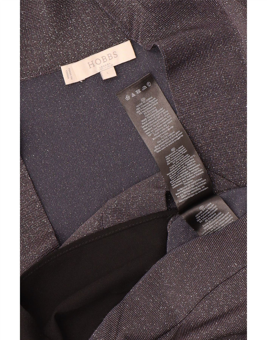 Sweter damski Hobbs z dekoltem w kształcie litery V, UK 16, duży, szary