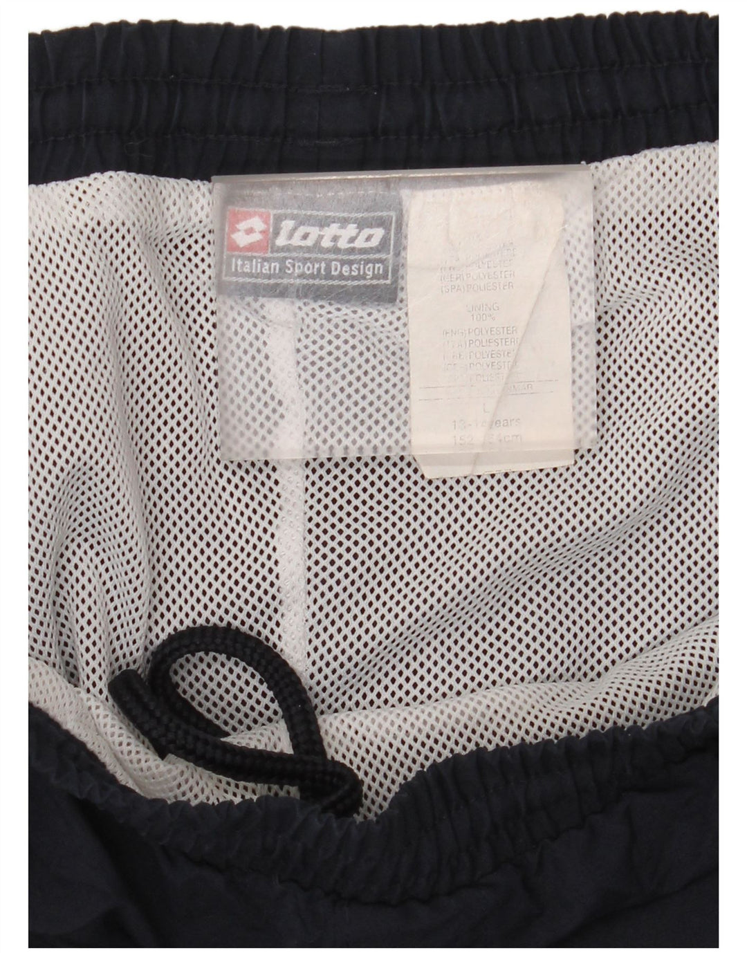 Spodnie dresowe chłopięce Lotto 13-14 lat, duże, granatowe, poliestrowe