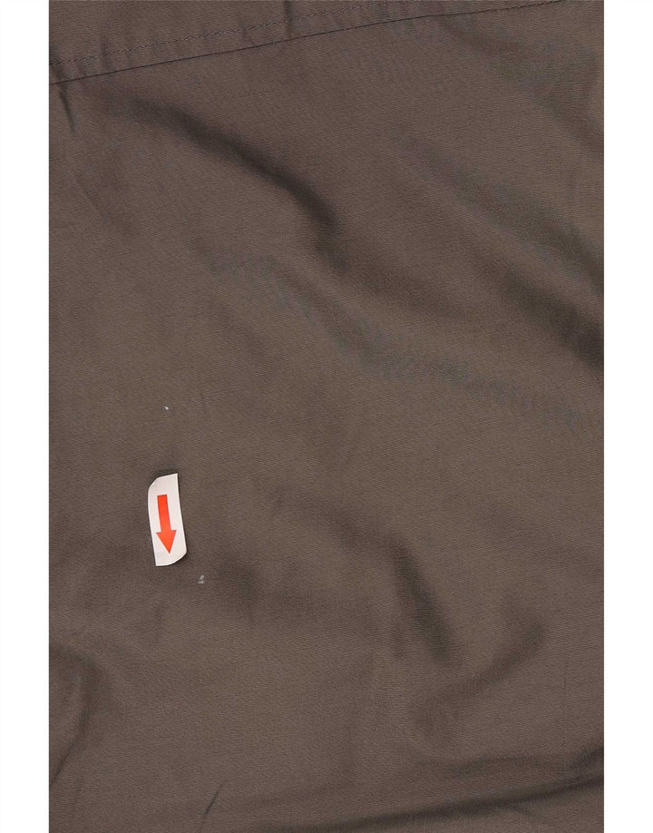 Męska wyściełana kurtka bomber z kapturem Woolrich UK 40, duża, szara bawełna