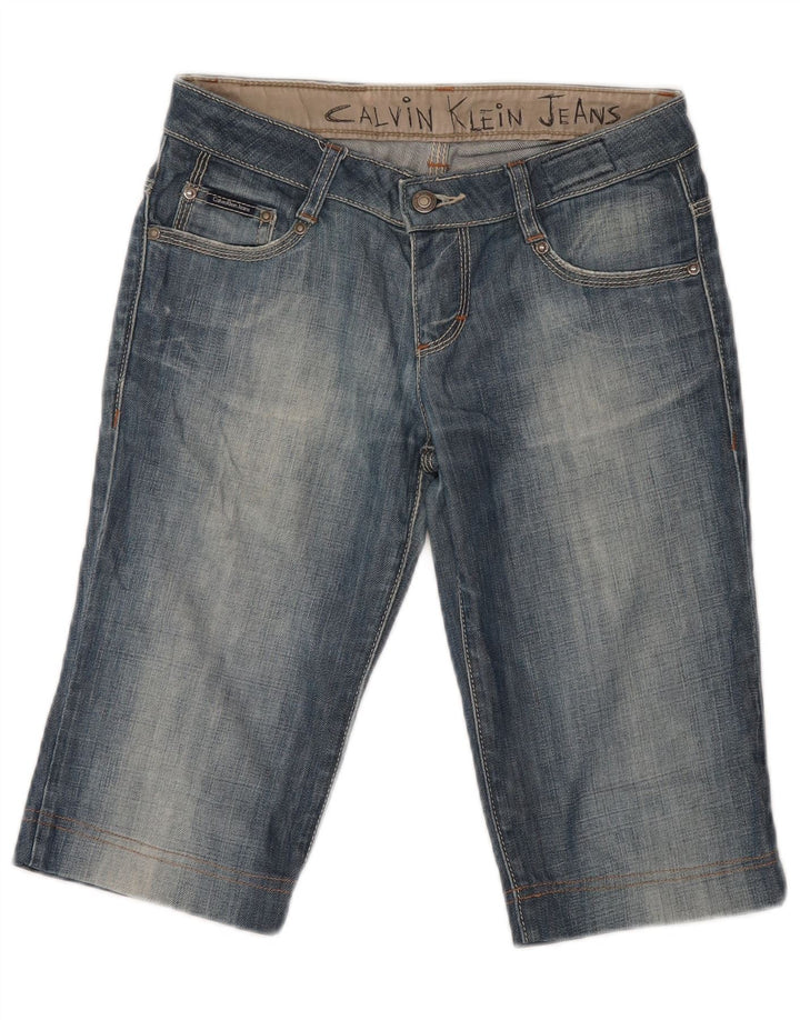 Damskie spodenki jeansowe Calvin Klein Bermudy W26 Małe, niebieskie, bawełniane
