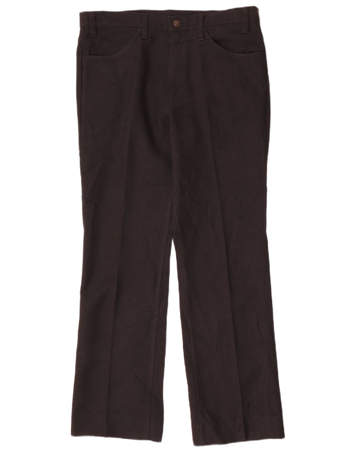 Męskie proste spodnie codzienne LEVI'S W35 L32 Czarny poliester