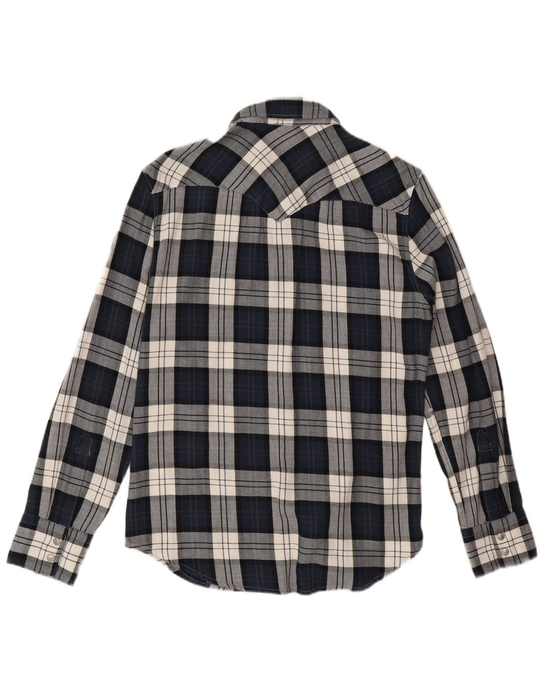 Koszula męska standardowa flanelowa Levi's, mała, bawełniana, granatowa w kratkę