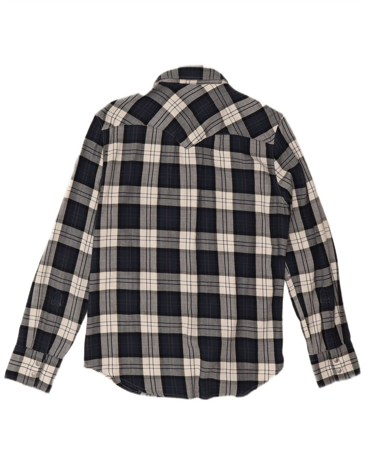 Koszula męska standardowa flanelowa Levi's, mała, bawełniana, granatowa w kratkę