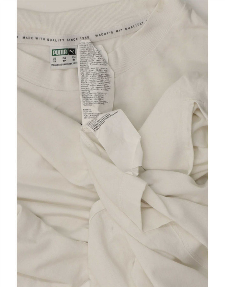 T-shirt męski Puma Top XS, biała bawełna