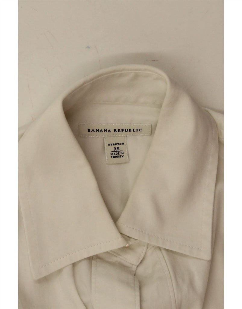 BANANA REPUBLIC Womens Formal Shirt UK 6 XS White Cotton Vintage Banana Republic and Second-Hand Banana Republic from Messina Hembry 