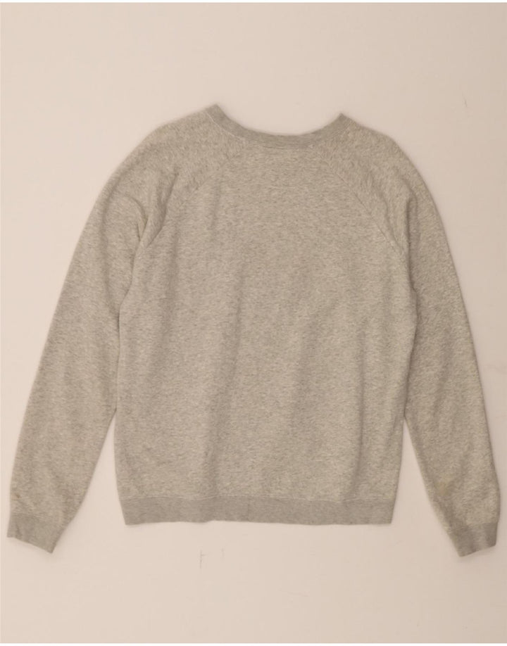 NIKE Womens Graphic Sweatshirt Jumper UK 14 Medium Grey Cotton Vintage Nike and Second-Hand Nike from Messina Hembry 