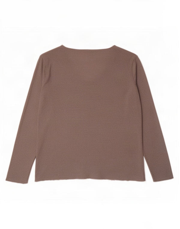 Top damski Zara z długim rękawem UK 20 2XL brązowy wiskoza