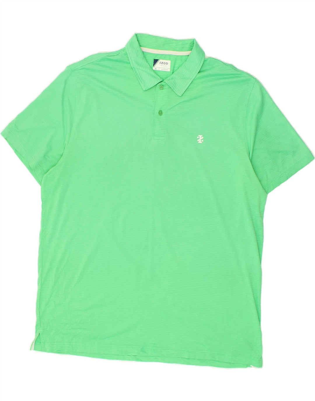 IZOD Mens Golf Polo Shirt XL Green Polyester Vintage Izod and Second-Hand Izod from Messina Hembry 