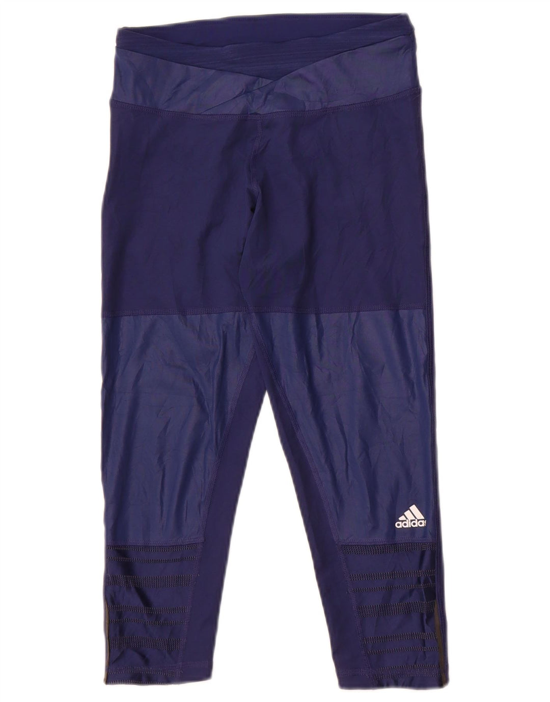 Legginsy Adidas Damskie Climacool Capri UK 4 XS Granatowe Poliester