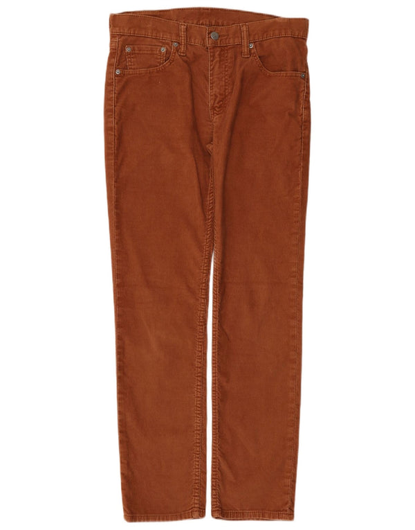 Męskie spodnie sztruksowe Levi's 511 Slim W30 L30 Brązowa bawełna