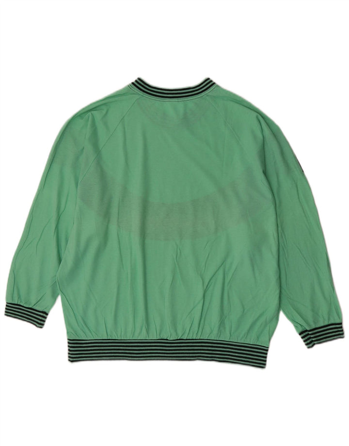Damska bluza Huber Sweter EU 40 Średni zielony kolor blokowy Retro
