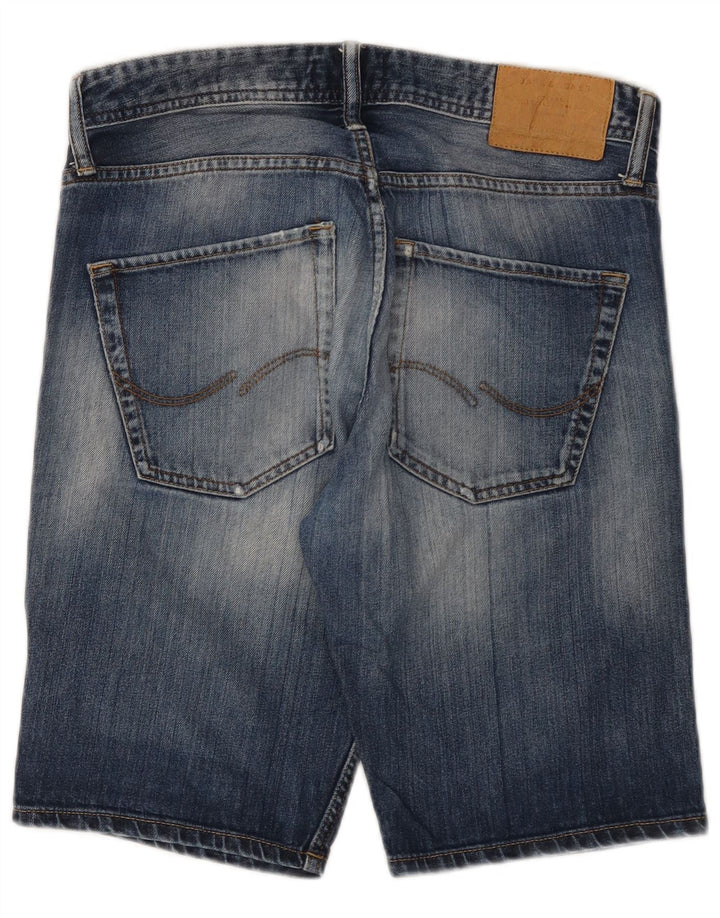 Męskie spodenki jeansowe Jack & Jones o regularnym kroju, małe W32, niebieskie, bawełniane