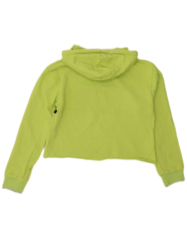 Damska bluza z kapturem Pyrex Crop Graphic UK 14 w kolorze średniej zieleni