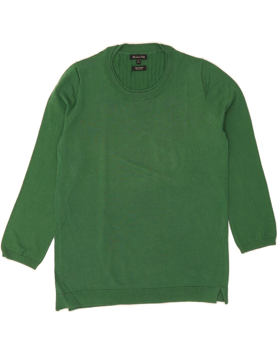 Womens 3/4 Sleeve Crew Neck Jumper Sweater UK 10 Small Vintage Massimo Dutti and Second-Hand Massimo Dutti from Messina Hembry 