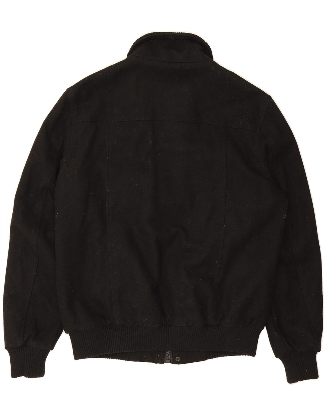 JACK & JONES Mens Bomber Jacket UK 40 Large Black Polyester Vintage Jack & Jones and Second-Hand Jack & Jones from Messina Hembry 