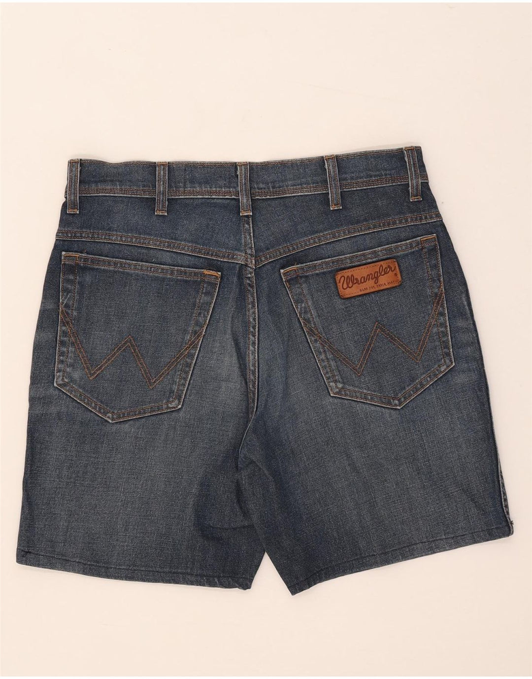 Męskie spodenki jeansowe Wrangler Texas Stretch W33 Średnioniebieskie, bawełniane