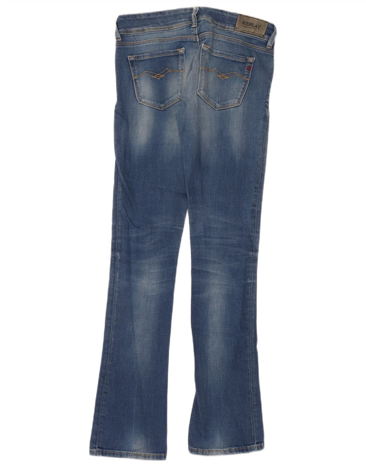 Jeansy damskie Replay Slim Bootcut W25 L32 Niebieskie
